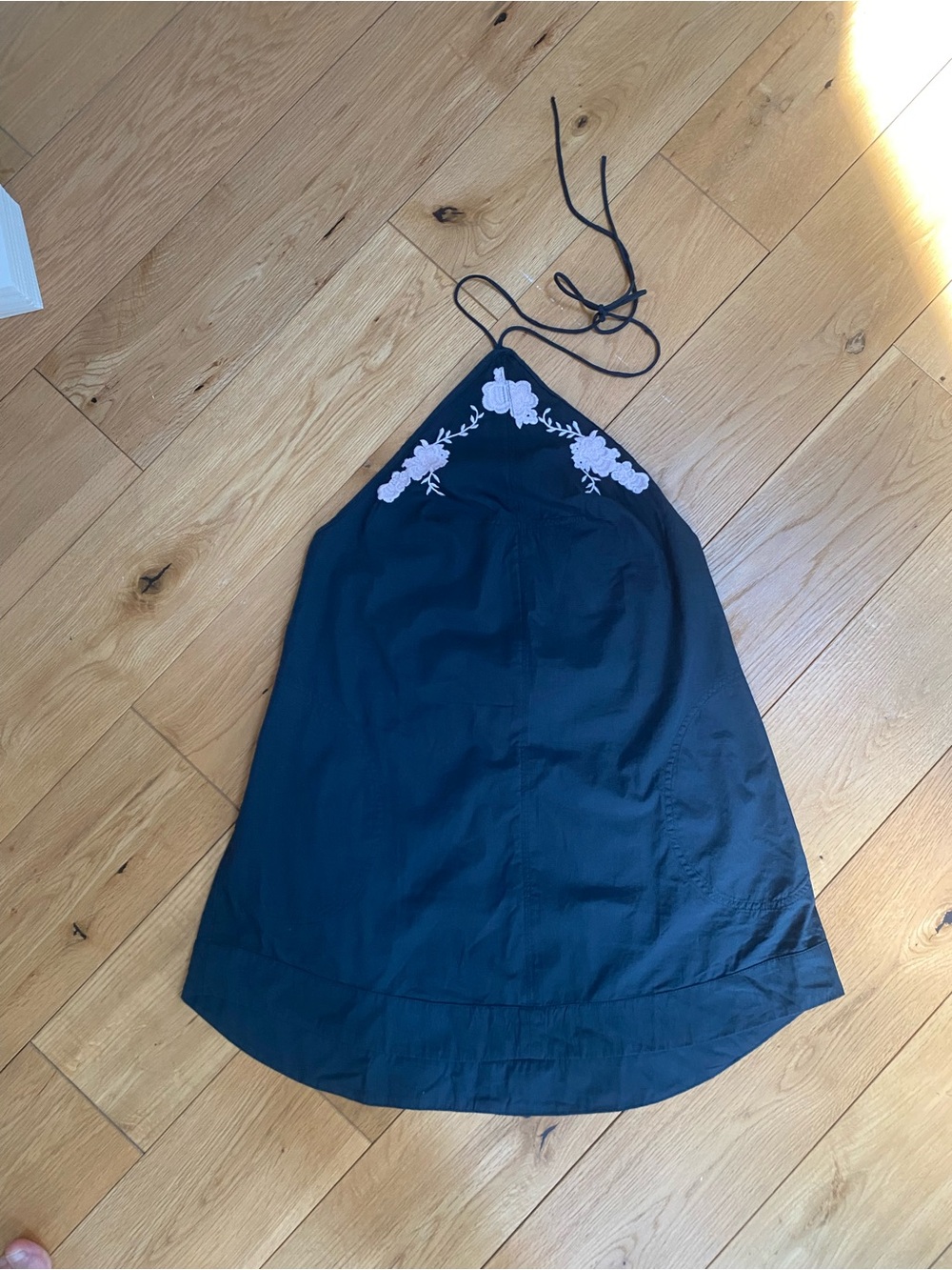 Free People cotton embroidered halter tunic top - Picture 2 of 6